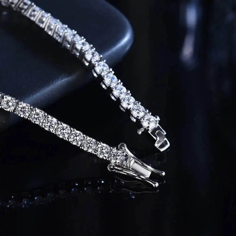 SG 3mm 4mm Moissanite Tennis Bracelet
