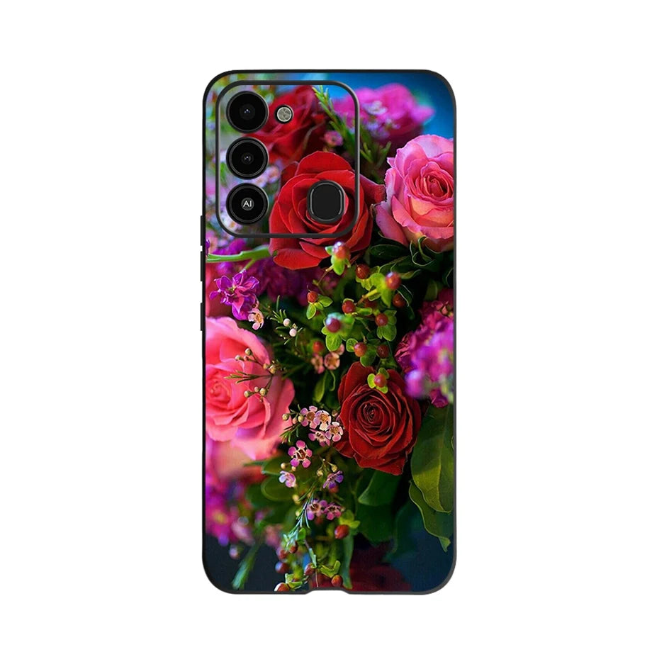 For Tecno Spark 8 Case Soft Silicone Back Case for Tecno Spark 8C Spark8 KG6 Fundas Case Phone Cover Spark 8T Coque