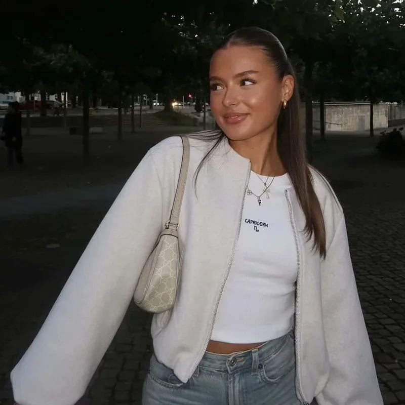 Faux Wool Bomber