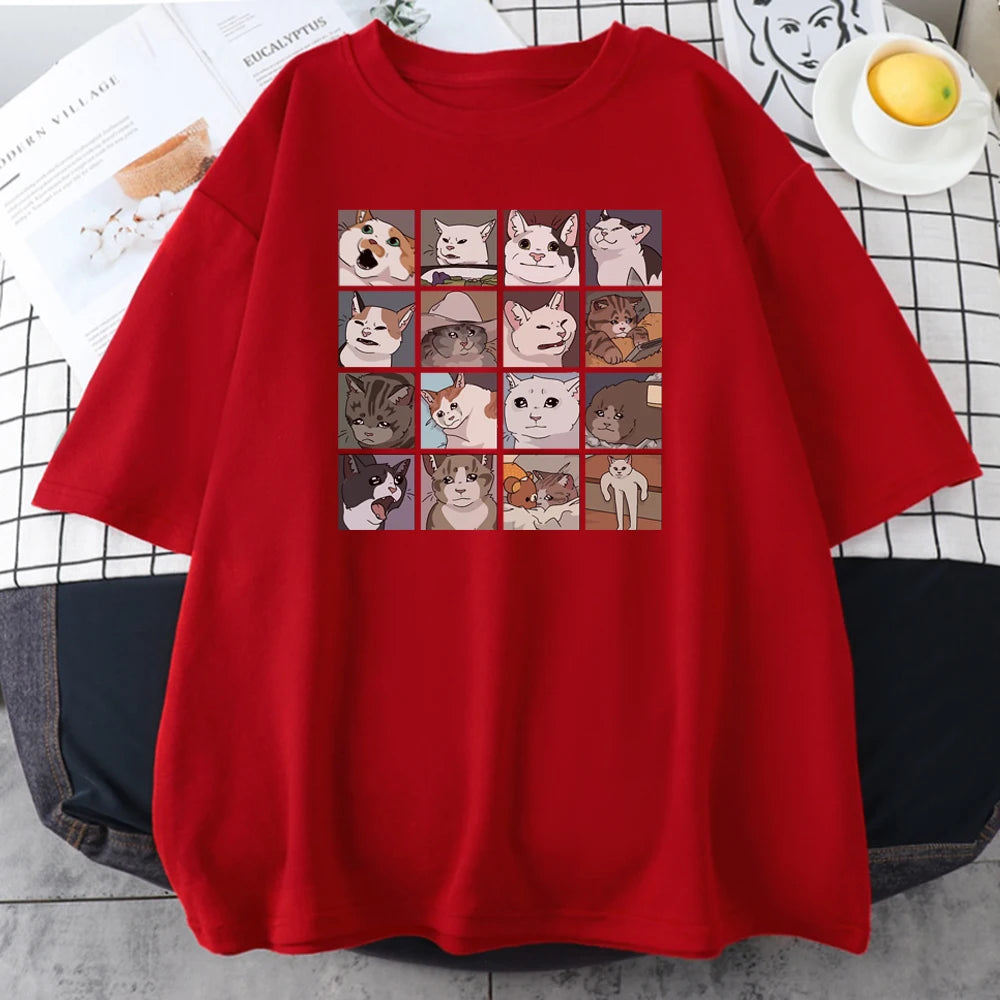 Meme Cats Puzzle T-Shirts