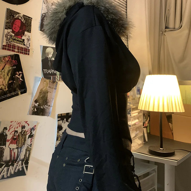 Goth Faux Hoodie