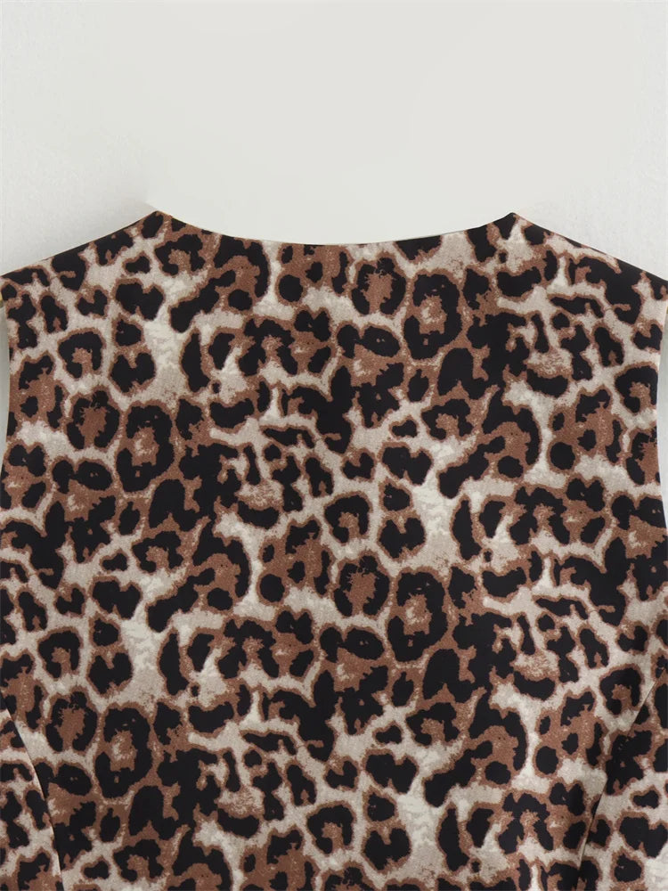 Leopard Print Vest