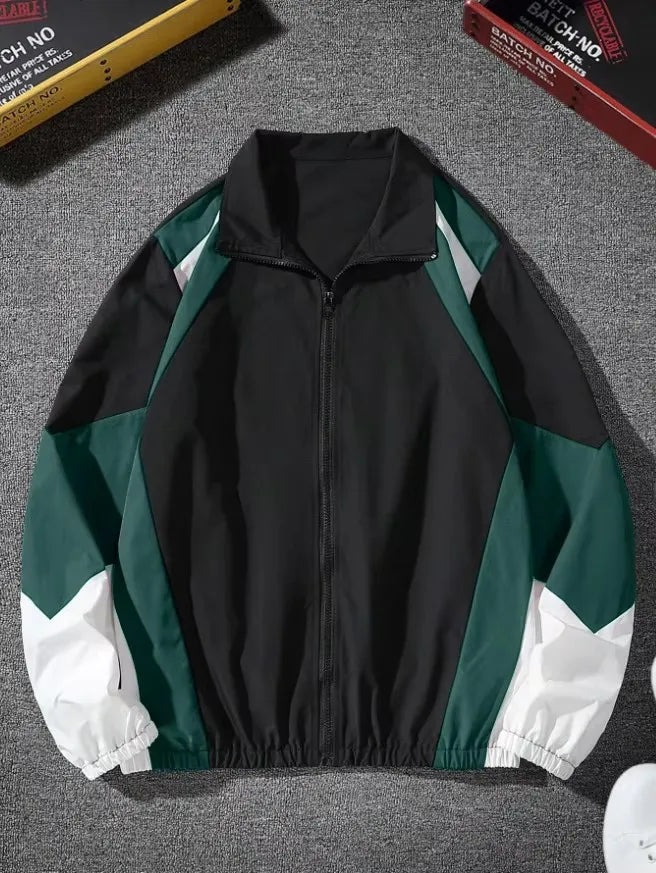 Color-Blocked Travel Jacket