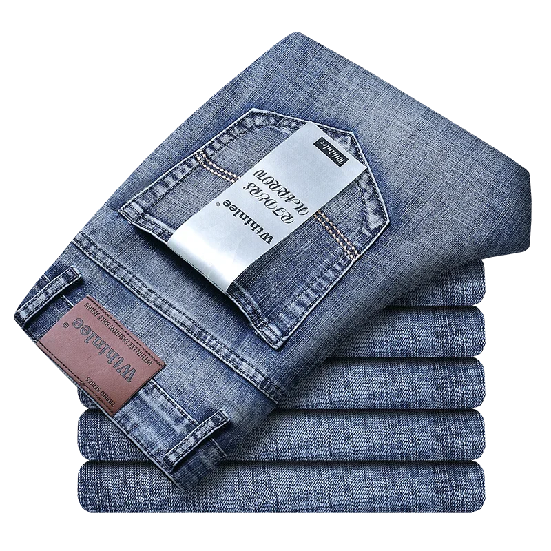 Casual Straight Classic Denim Jeans