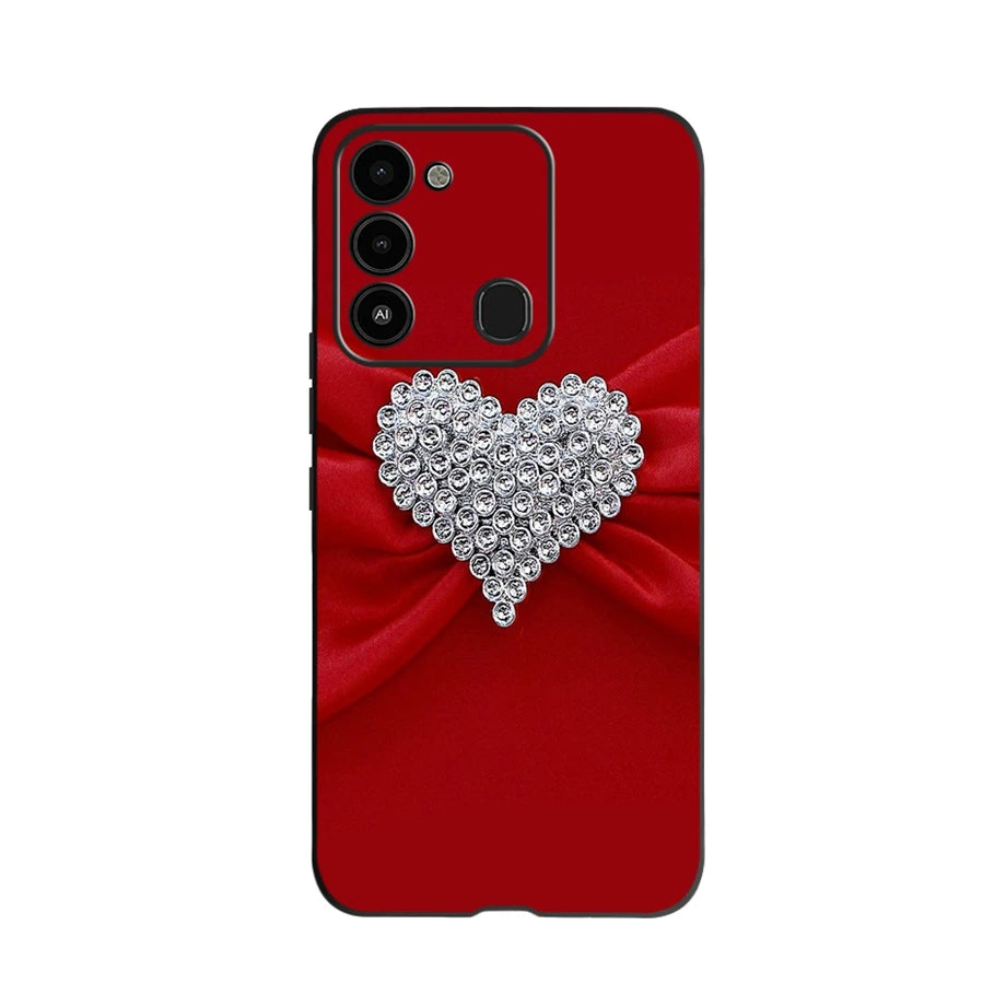 For Tecno Spark 8 Case Soft Silicone Back Case for Tecno Spark 8C Spark8 KG6 Fundas Case Phone Cover Spark 8T Coque