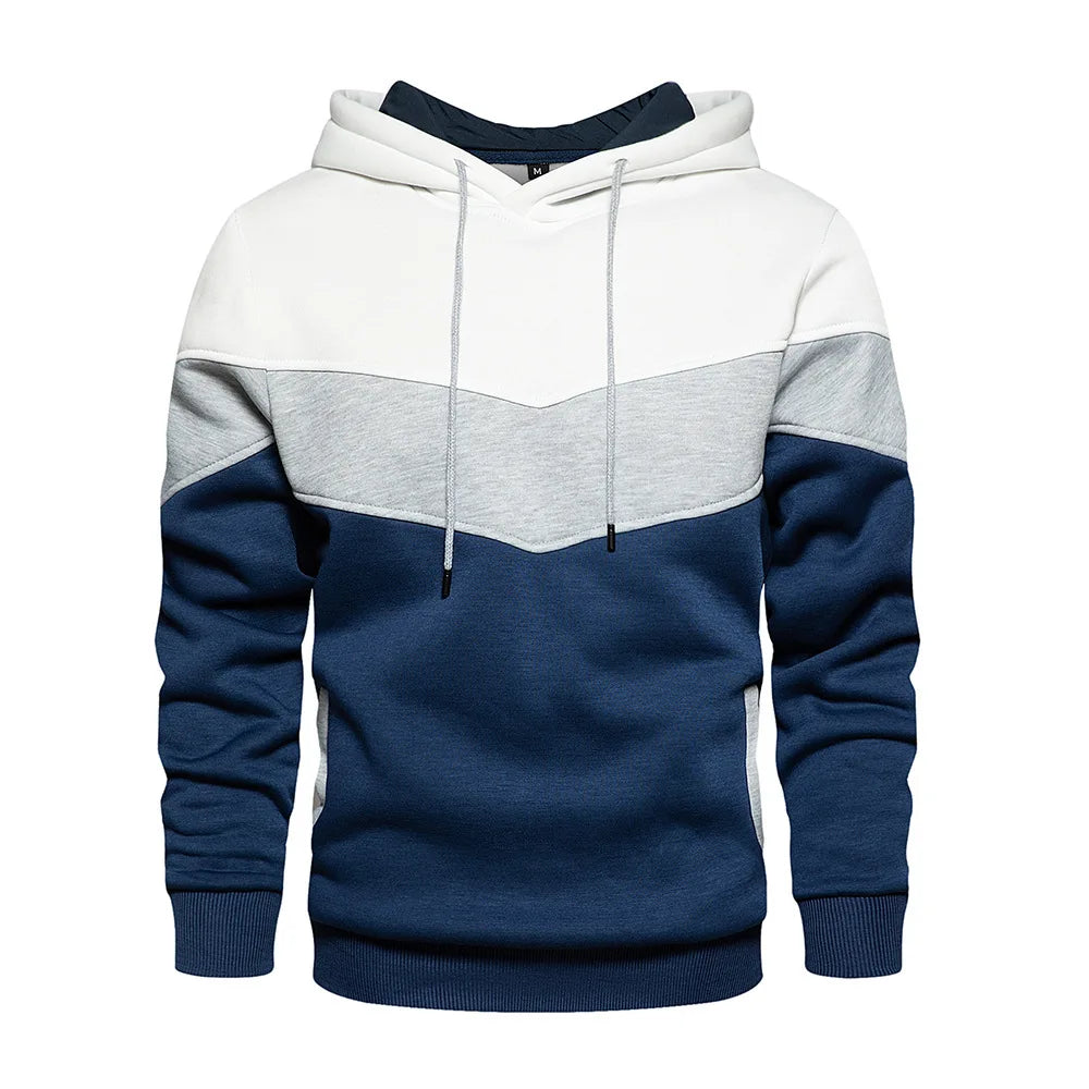 Patchwork Fleece Hoodie