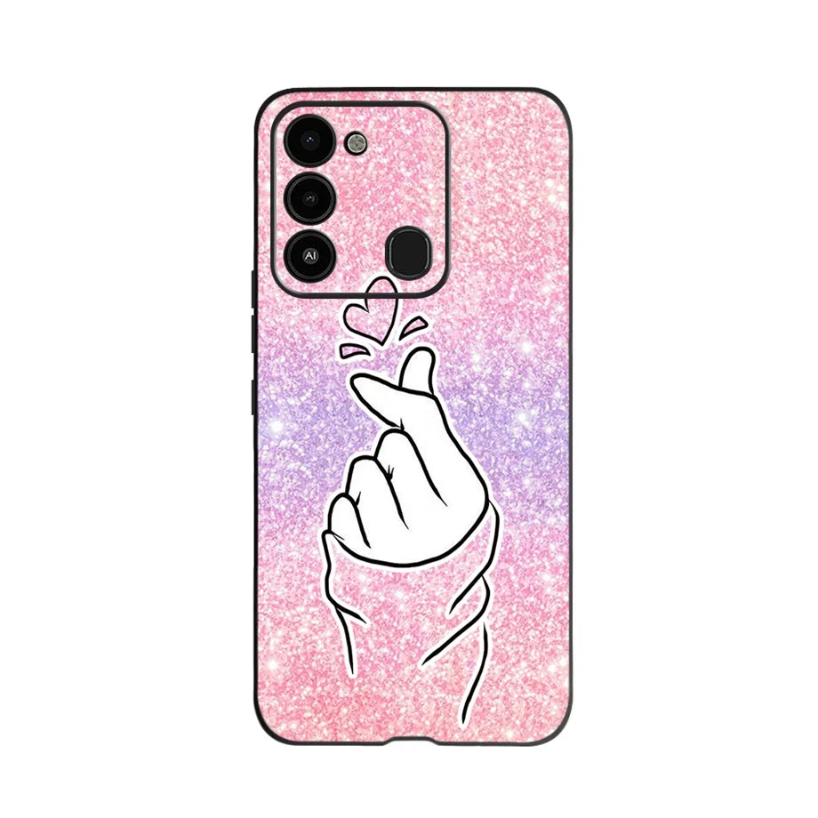 For Tecno Spark 8 Case Soft Silicone Back Case for Tecno Spark 8C Spark8 KG6 Fundas Case Phone Cover Spark 8T Coque
