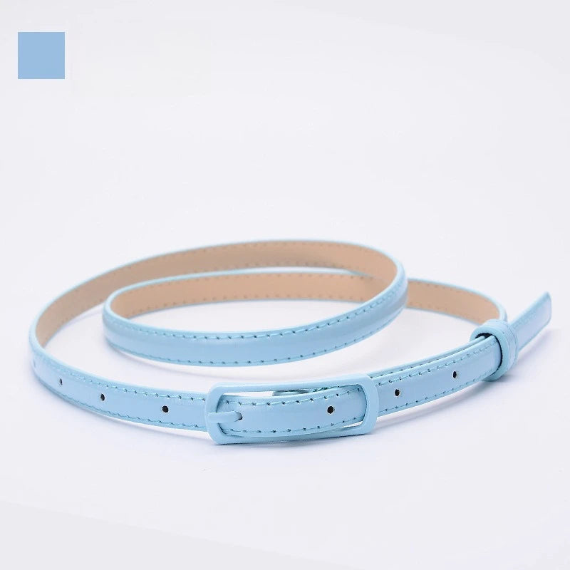Candy Color Leather Belt