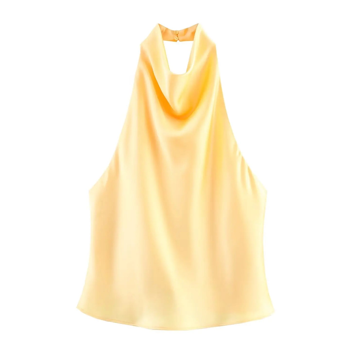 Backless Button Top