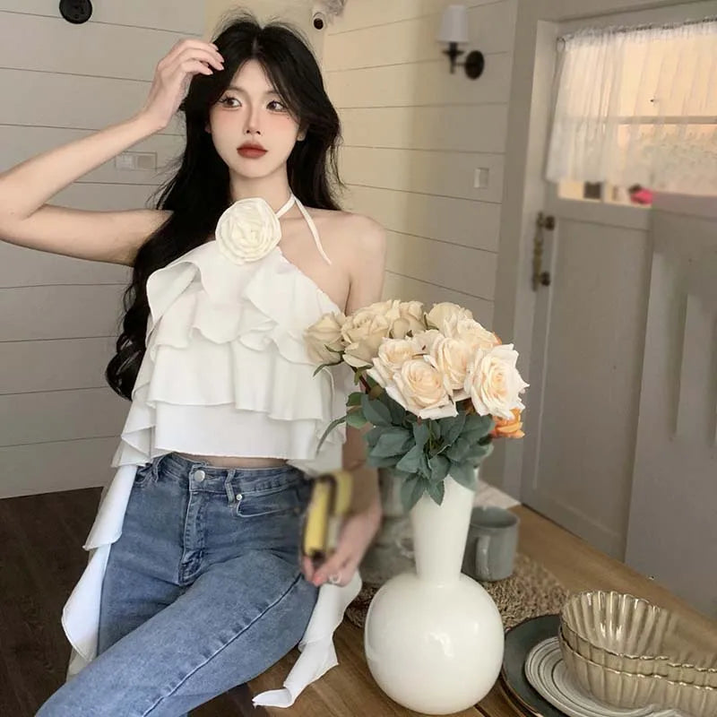 Flowers Sleeveless Top