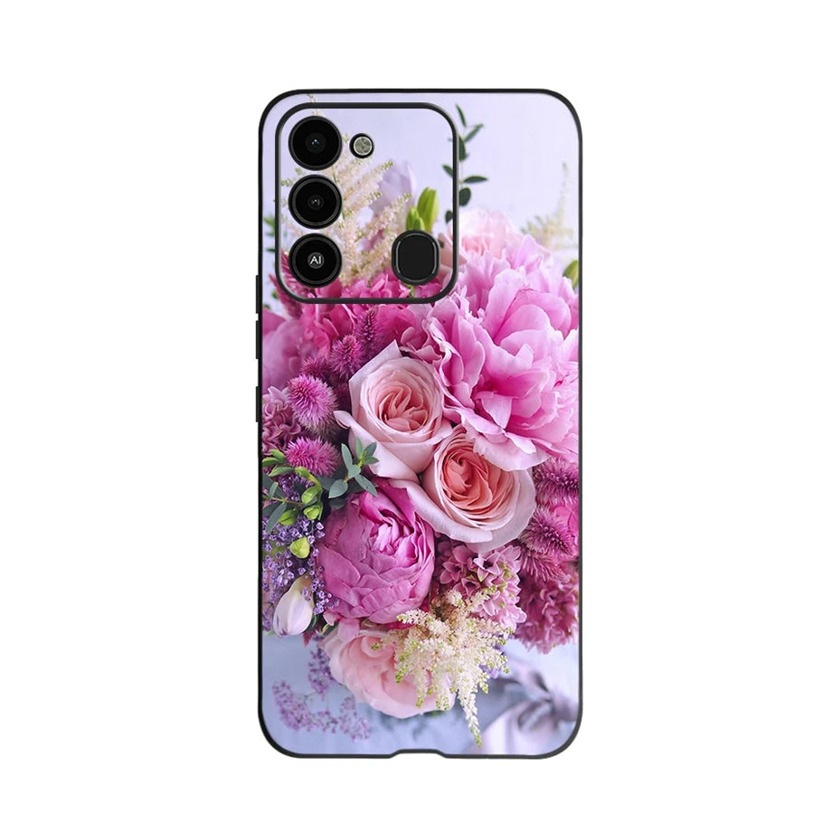 For Tecno Spark 8 Case Soft Silicone Back Case for Tecno Spark 8C Spark8 KG6 Fundas Case Phone Cover Spark 8T Coque