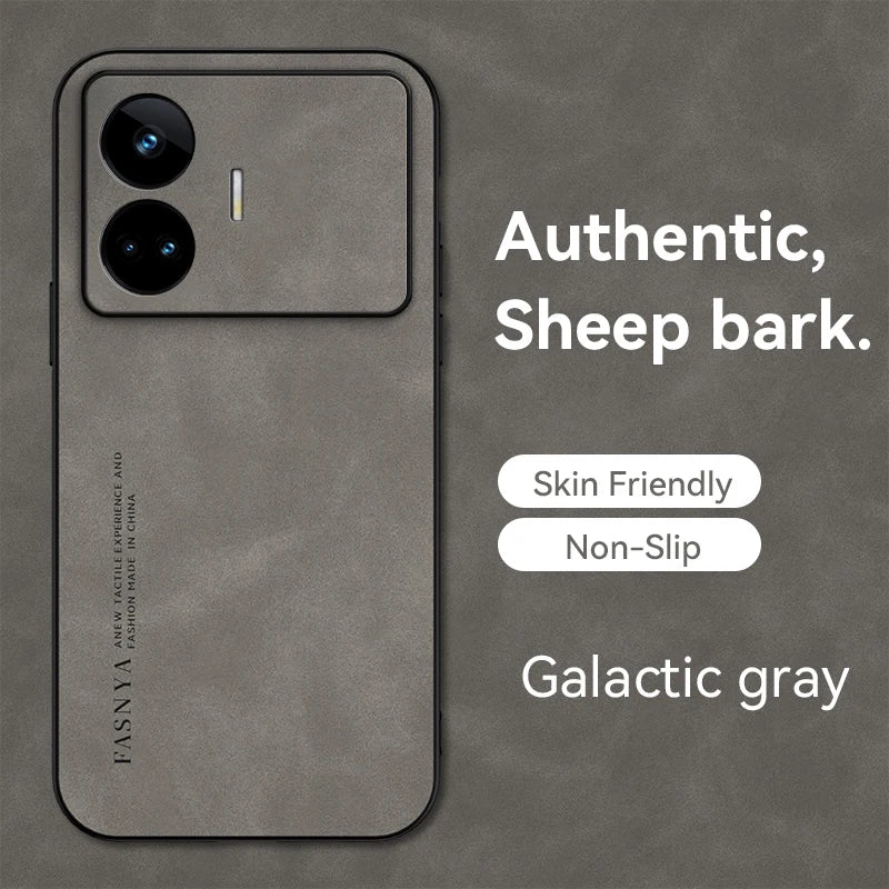 For OPPO Realme GT Neo 5 SE Case Leather Shockproof Phone Case for Realme GT Neo 5SE Neo5 SE Soft TPU Frame Protect Back Cover