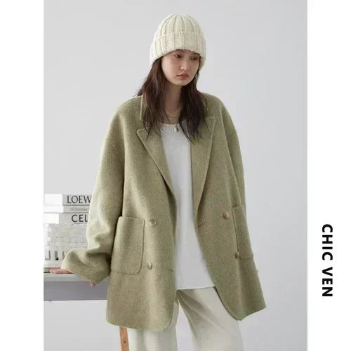 Woolen Double Breasted