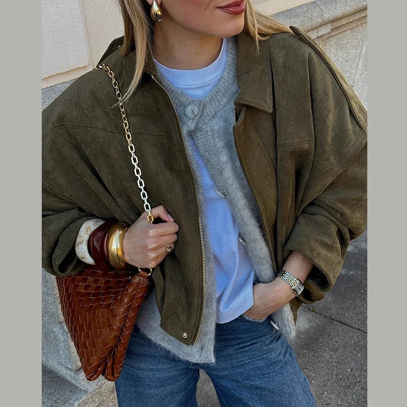 Puffed Bomber Jacket