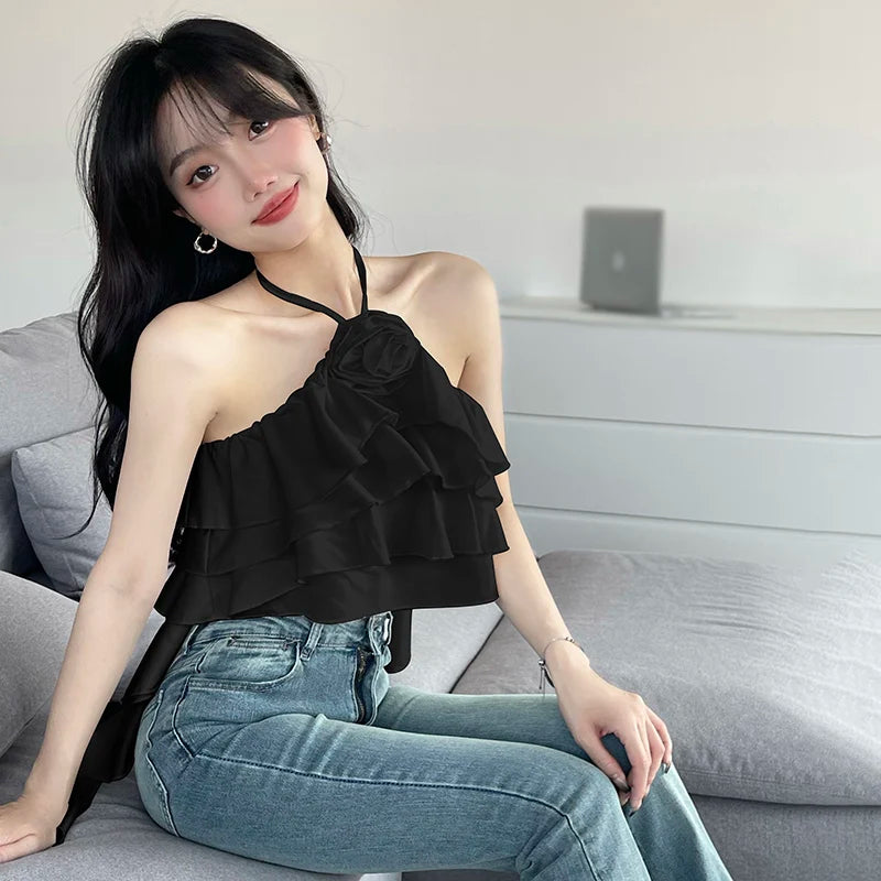 Flowers Sleeveless Top