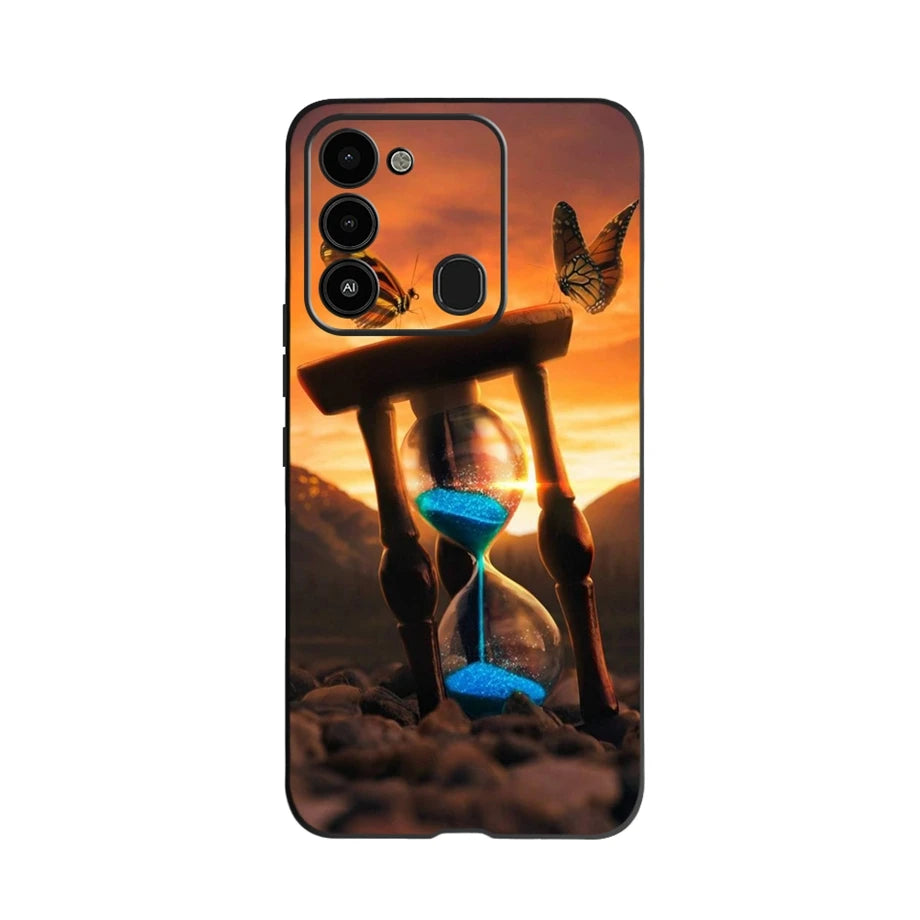 For Tecno Spark 8 Case Soft Silicone Back Case for Tecno Spark 8C Spark8 KG6 Fundas Case Phone Cover Spark 8T Coque