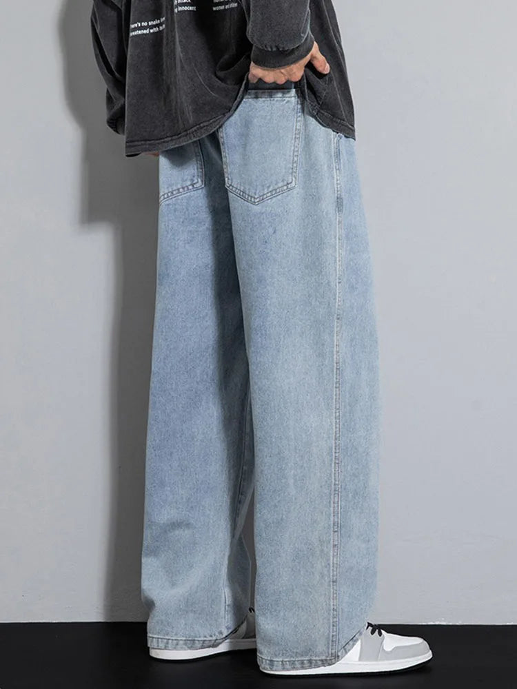 Dragging Loose Jeans