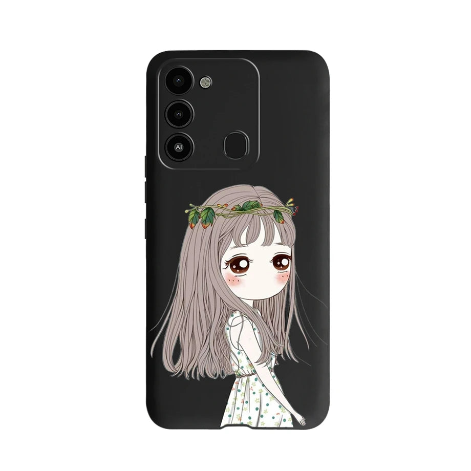 For Tecno Spark 8 Case Soft Silicone Back Case for Tecno Spark 8C Spark8 KG6 Fundas Case Phone Cover Spark 8T Coque
