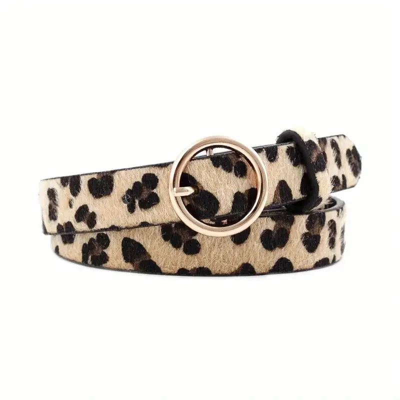 Leopard and Snake Print Belt