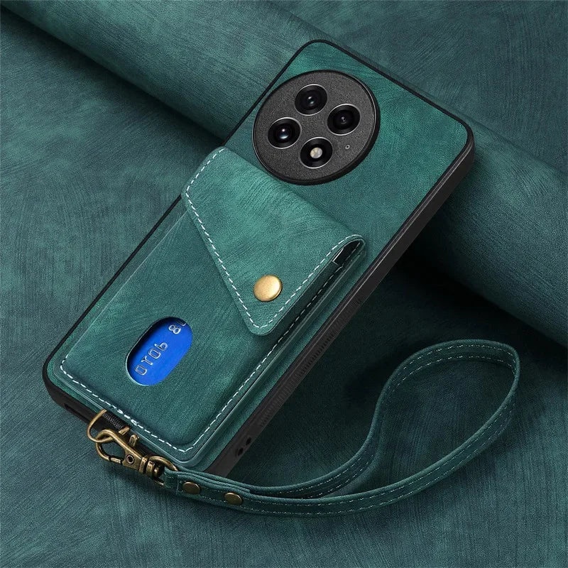Cover For Oneplus 13R Leather Flip Wallet Card Slot Stand Holder Case For OnePlus 13R 13 12 11 1+ Ace 5 Pro Shockproof Bumper
