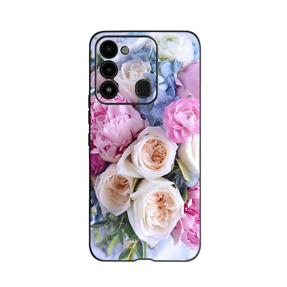 For Tecno Spark 8 Case Soft Silicone Back Case for Tecno Spark 8C Spark8 KG6 Fundas Case Phone Cover Spark 8T Coque