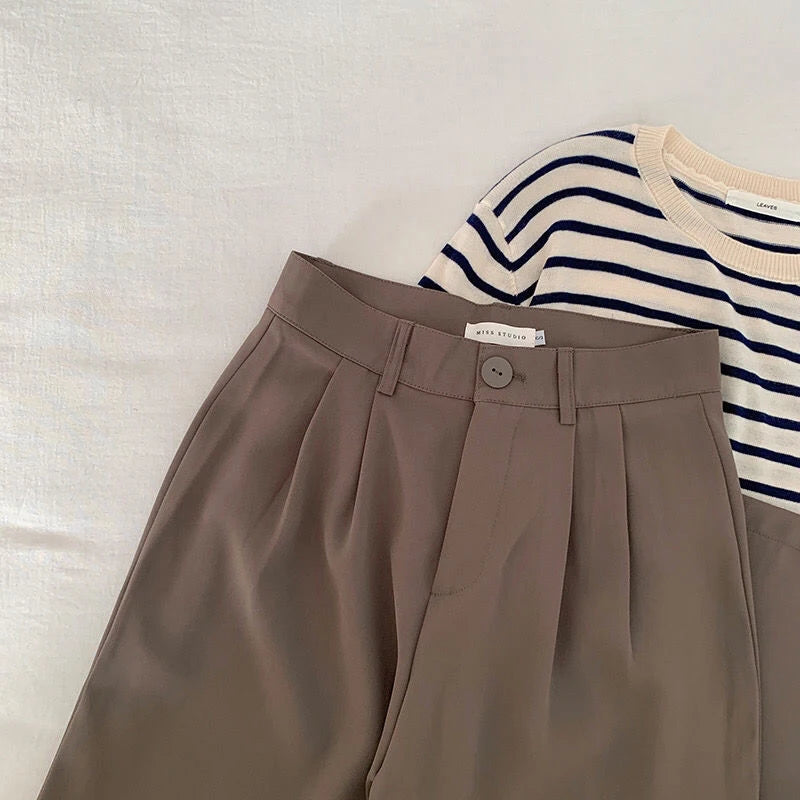 Suit Button Pants