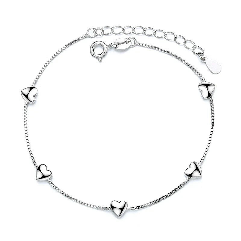 925 Silver Diamond-Studded Bracelet