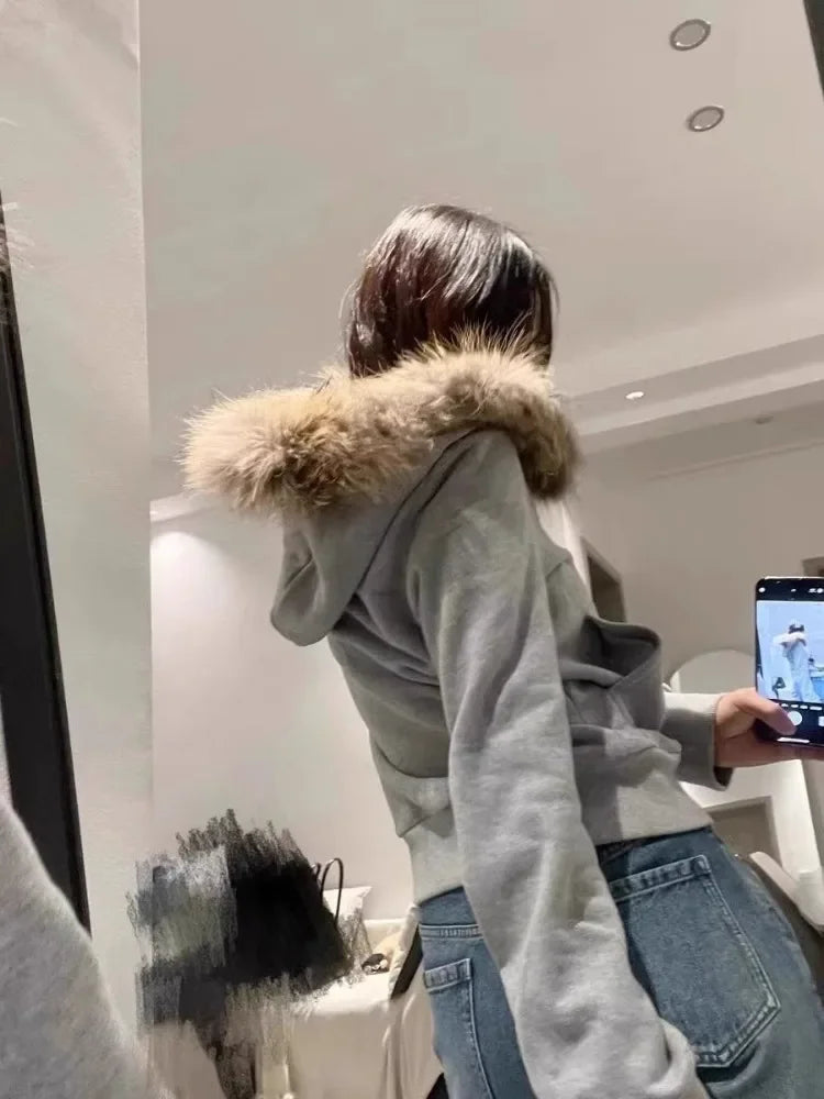 Fur Collar Hoodie