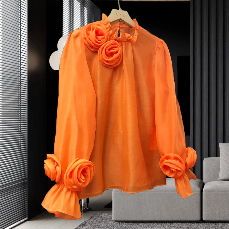 French Flower Blouse