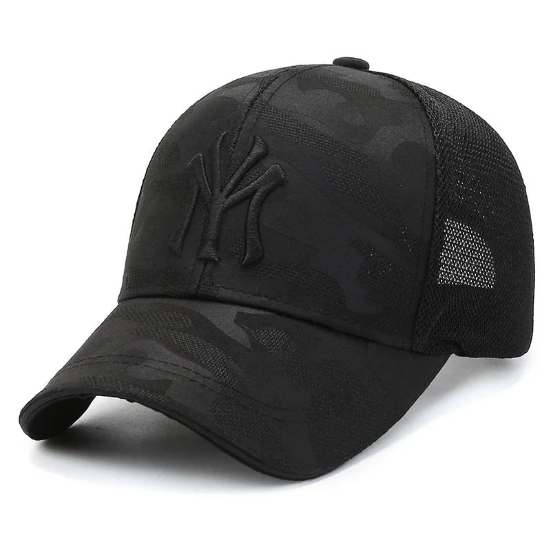 Embroidered Camouflage Cap