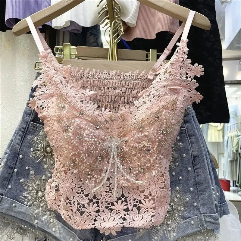Butterfly Lace Top