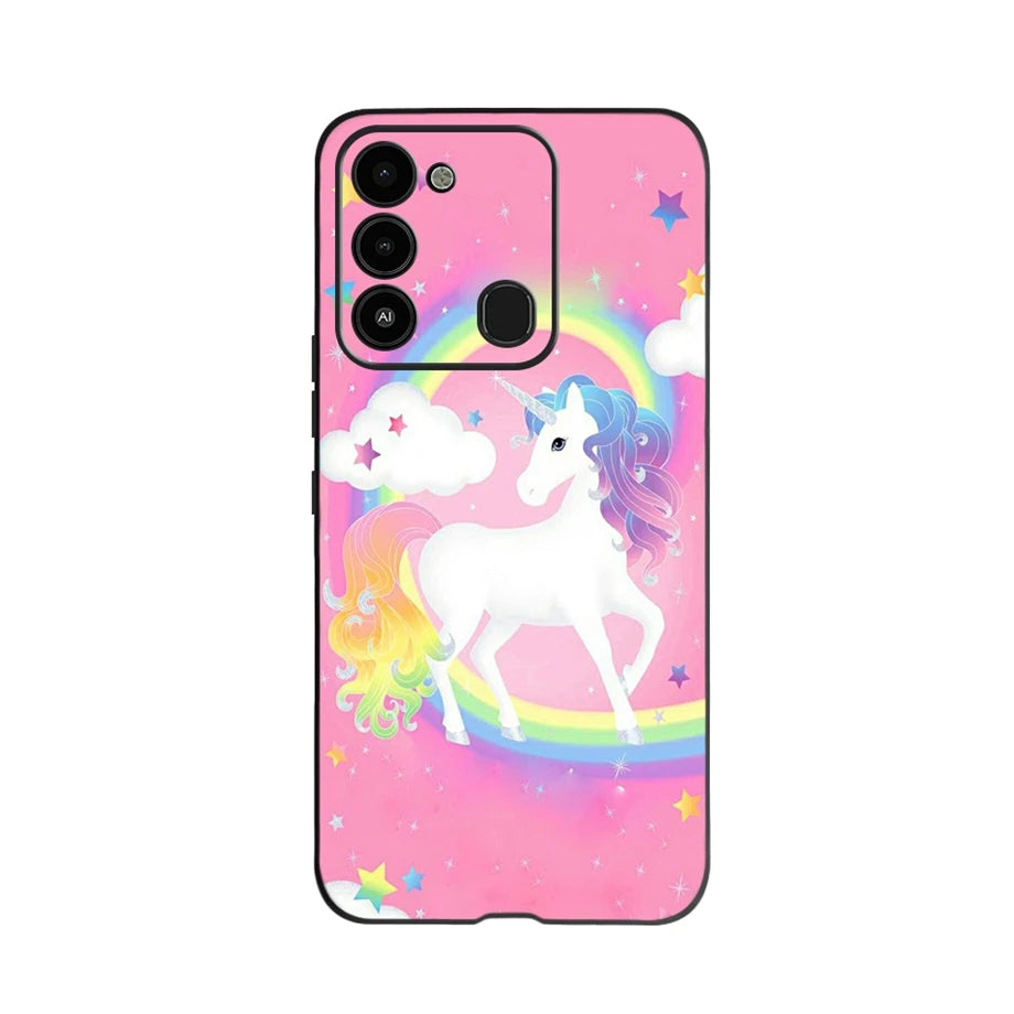 For Tecno Spark 8 Case Soft Silicone Back Case for Tecno Spark 8C Spark8 KG6 Fundas Case Phone Cover Spark 8T Coque