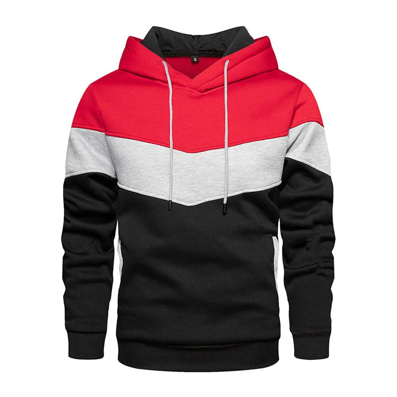 Patchwork Fleece Hoodie