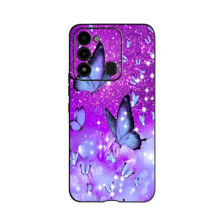 For Tecno Spark 8 Case Soft Silicone Back Case for Tecno Spark 8C Spark8 KG6 Fundas Case Phone Cover Spark 8T Coque
