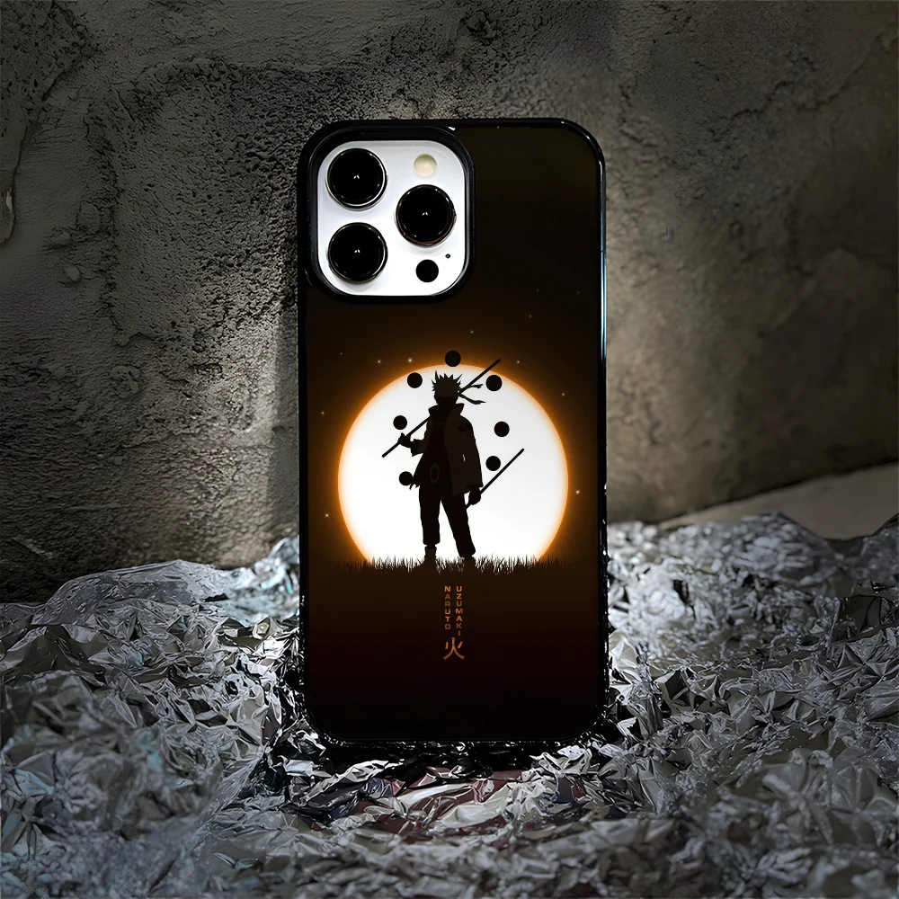 M-Minato N-Namikaze Anime Phone Case For iPhone 16 15 14 Pro Max Plus Mini Magnetic Magsafe Wireless Charging Cover