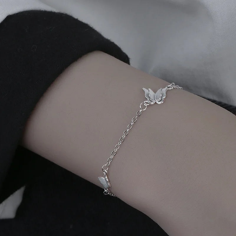 925 Silver Diamond-Studded Bracelet