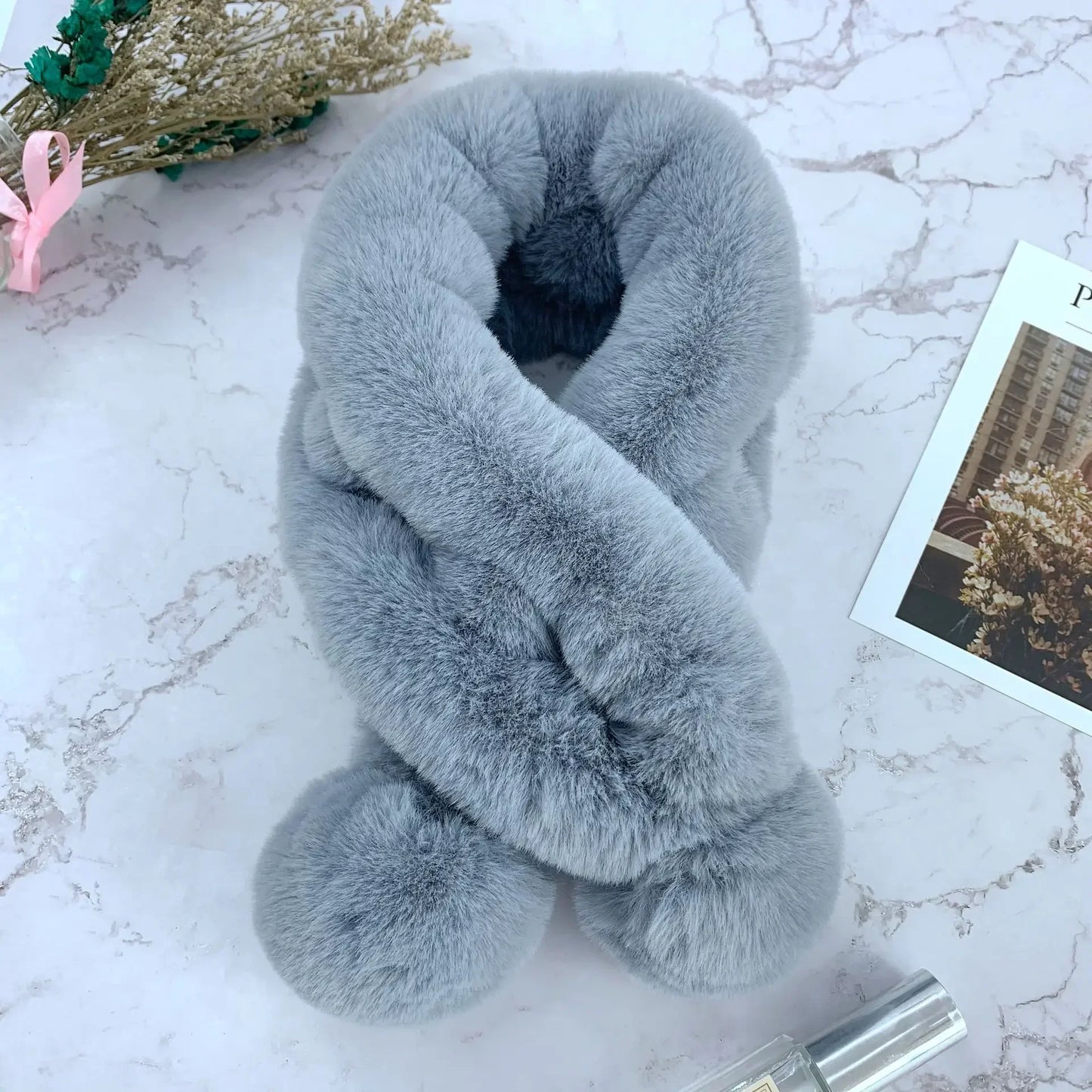 Rabbit Fur Scarf