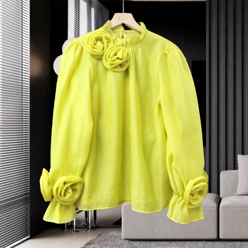 French Flower Blouse