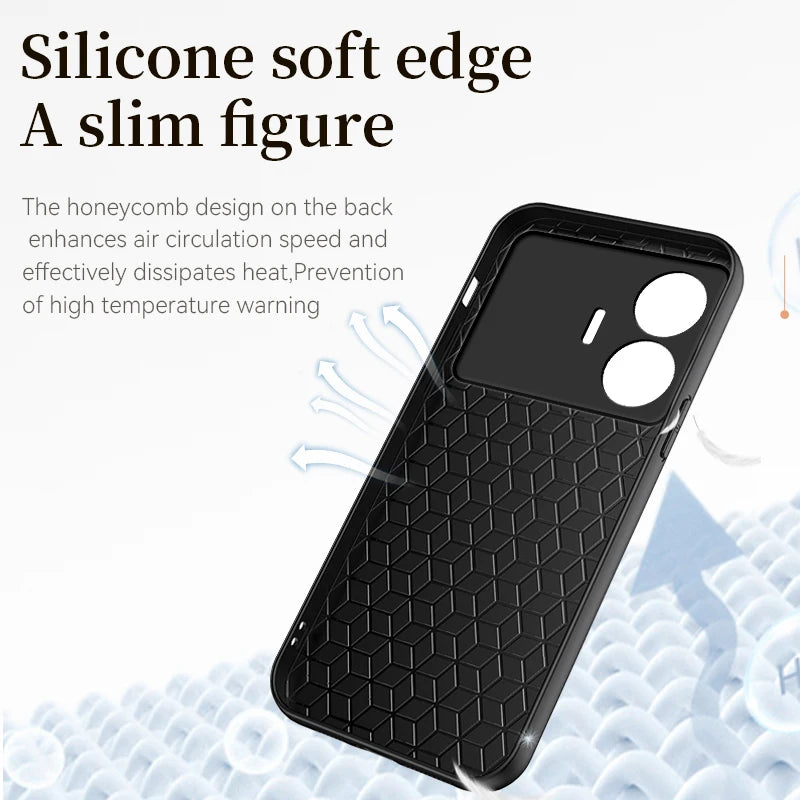 For OPPO Realme GT Neo 5 SE Case Leather Shockproof Phone Case for Realme GT Neo 5SE Neo5 SE Soft TPU Frame Protect Back Cover