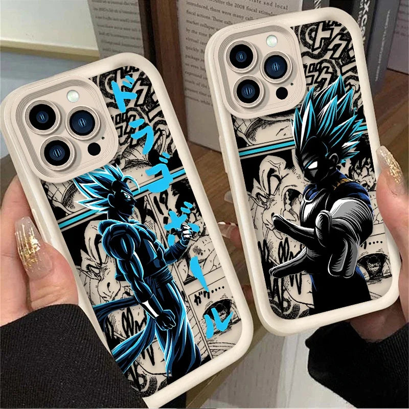 Cool Man Anime DBZ Phone Case for iPhone 12 13 14 15 Pro Max 2020 Shockproof Soft Matte Silicone Cover