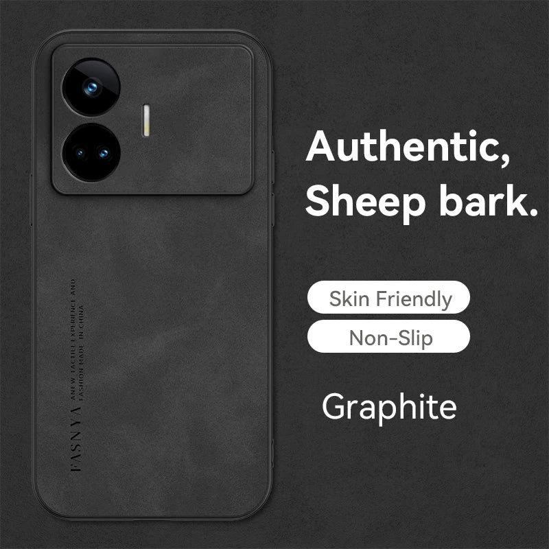 For OPPO Realme GT Neo 5 SE Case Leather Shockproof Phone Case for Realme GT Neo 5SE Neo5 SE Soft TPU Frame Protect Back Cover