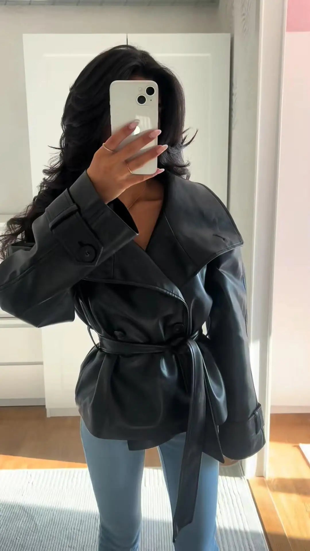 Leather Bomber Jacket