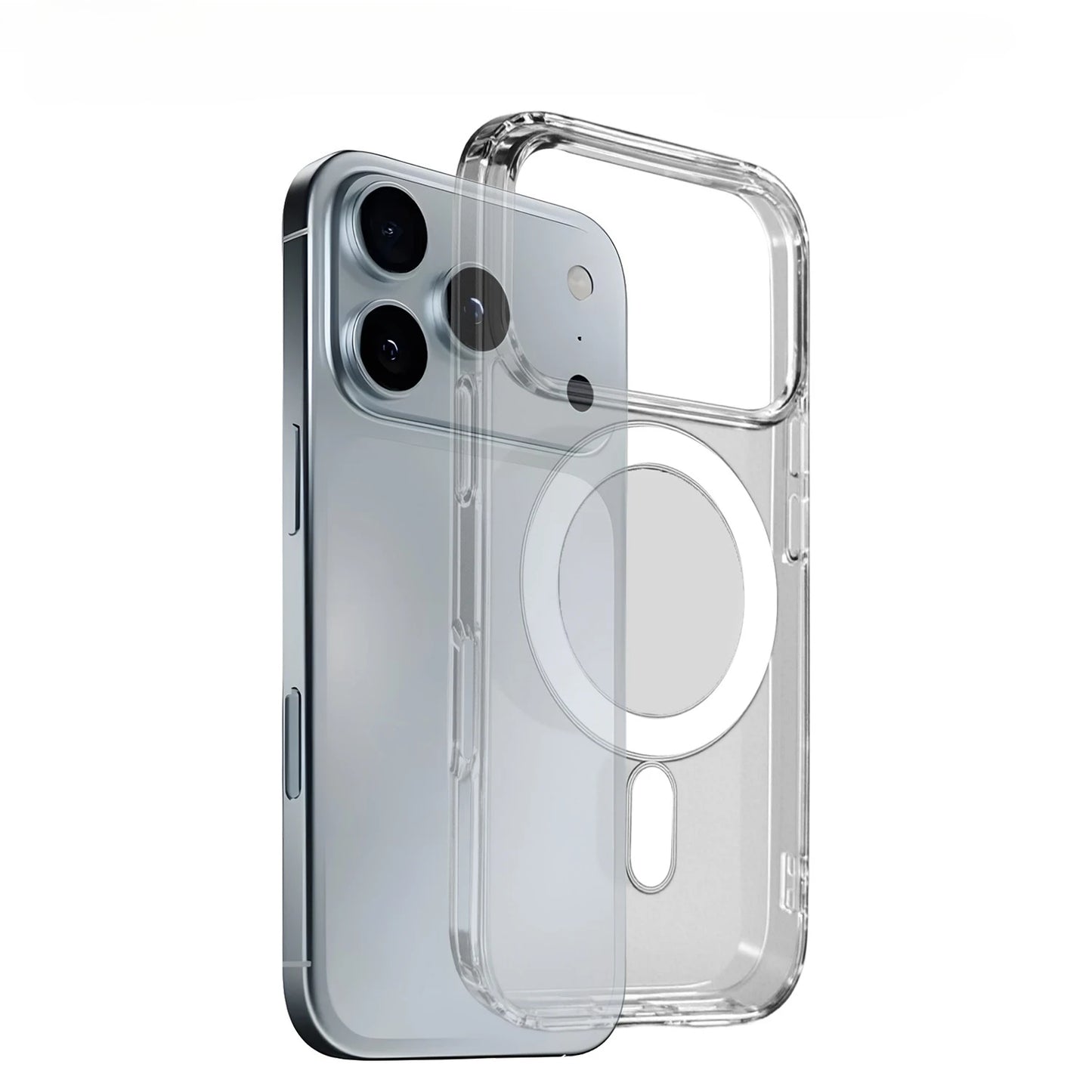 For IPhone 17 Pro Max 17 Air Magnetic Case Transparent Cases Phone Protective Covers Shock Proof Shell for IPhone 17 Accessories