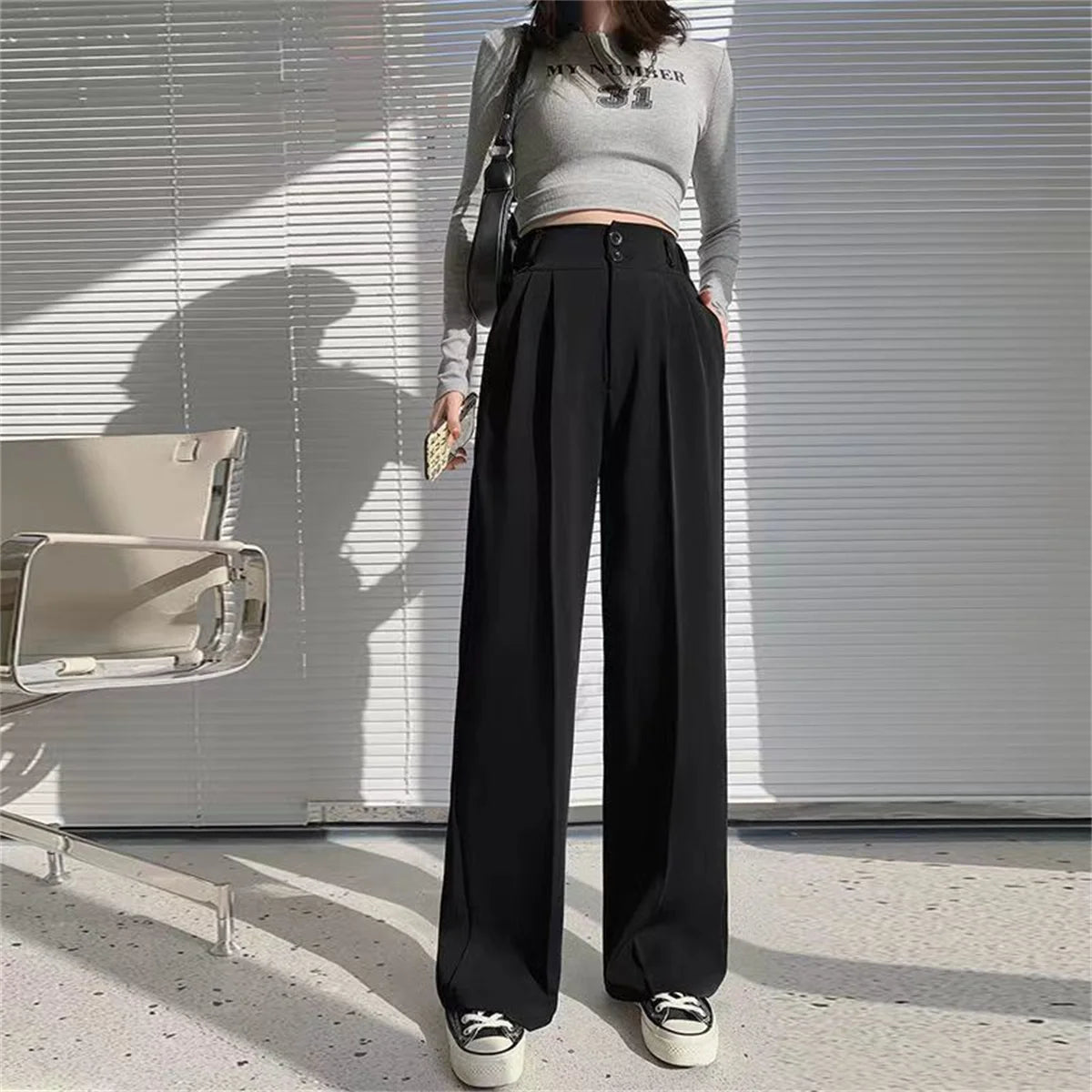 Black Suit Pants
