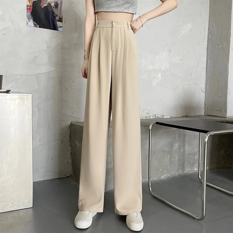 Casual Black Drape Trousers
