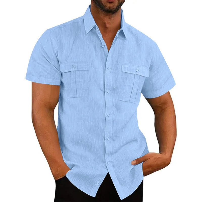 Linen Short-Sleeved Shirt