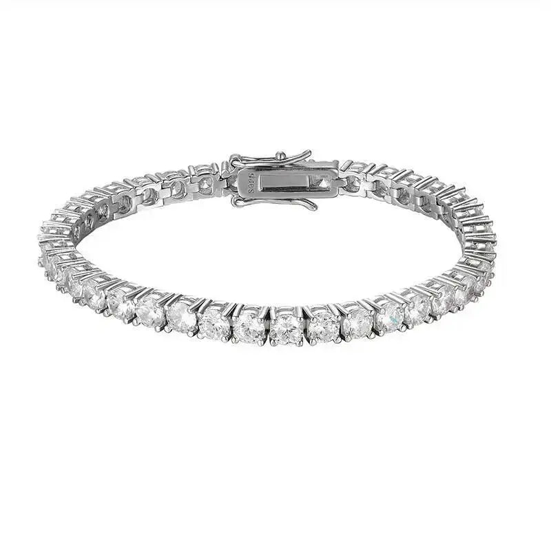 SG 3mm 4mm Moissanite Tennis Bracelet