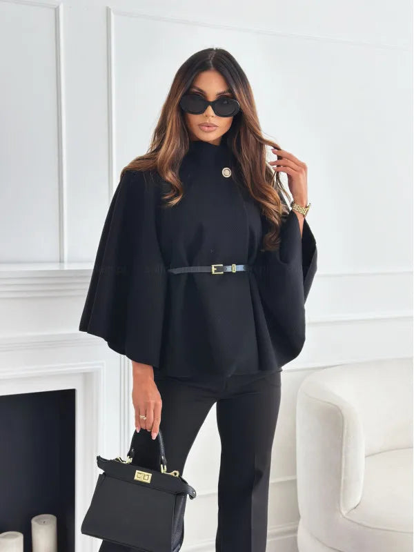 Batwing Sleeve Coat