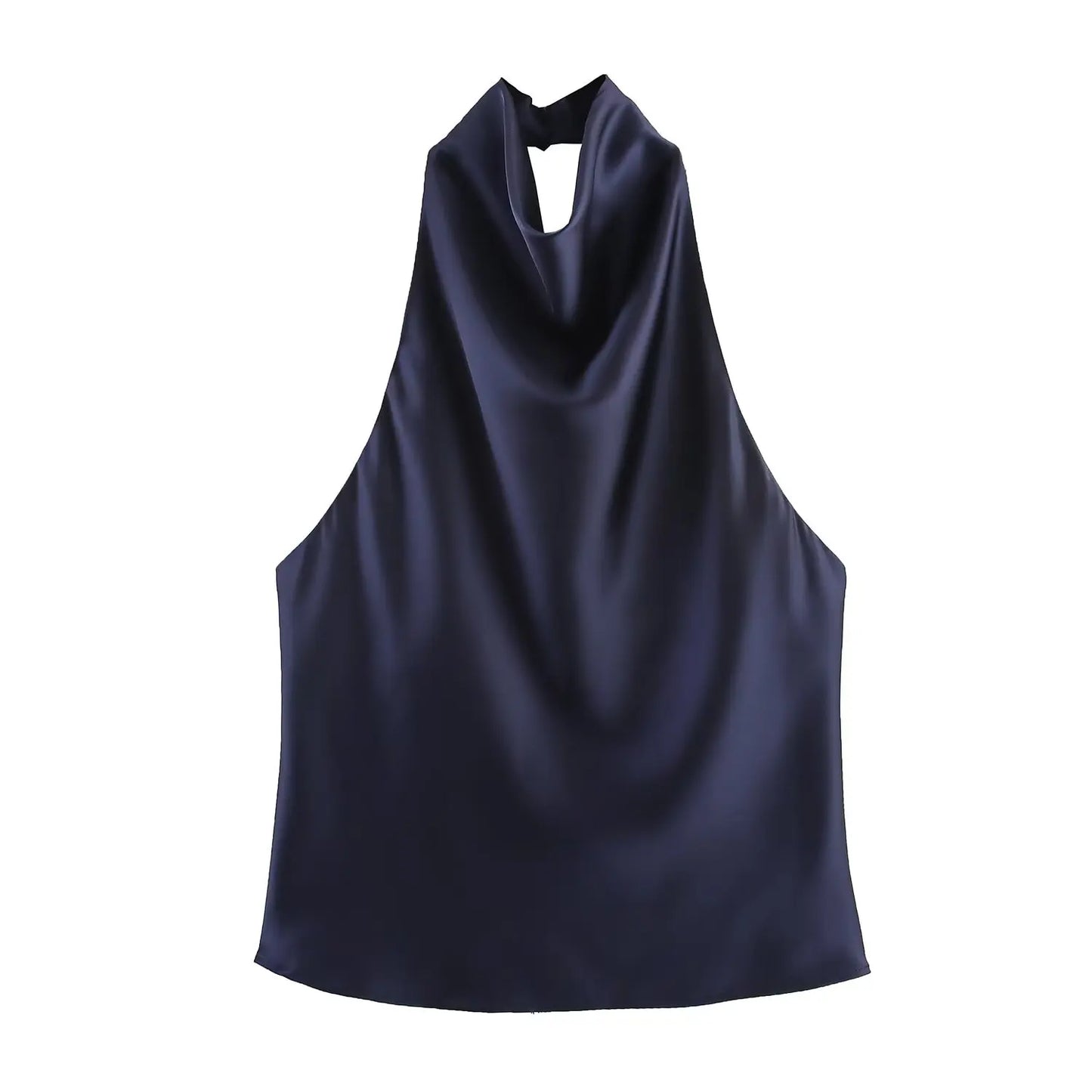 Backless Button Top