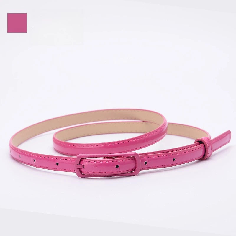 Candy Color Leather Belt